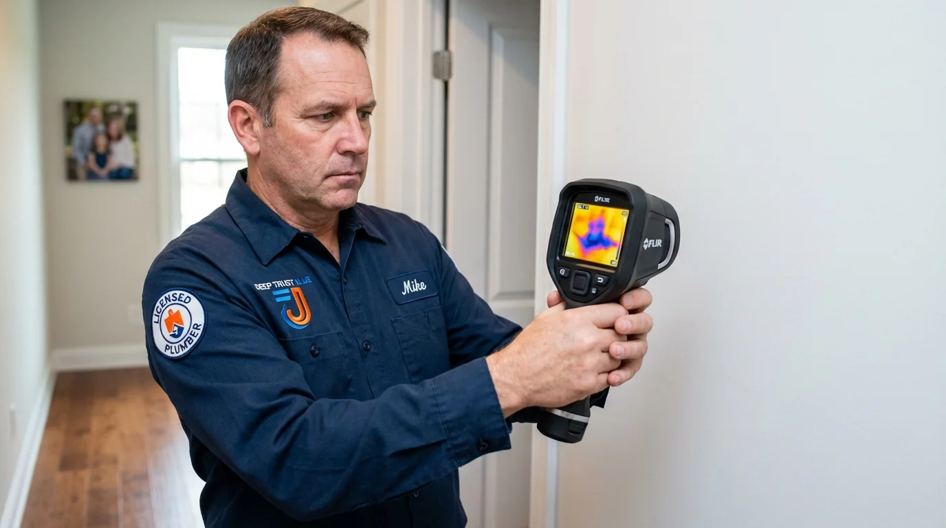 Thermal imaging leak detection by Johns Plumbing LLC in Sparta